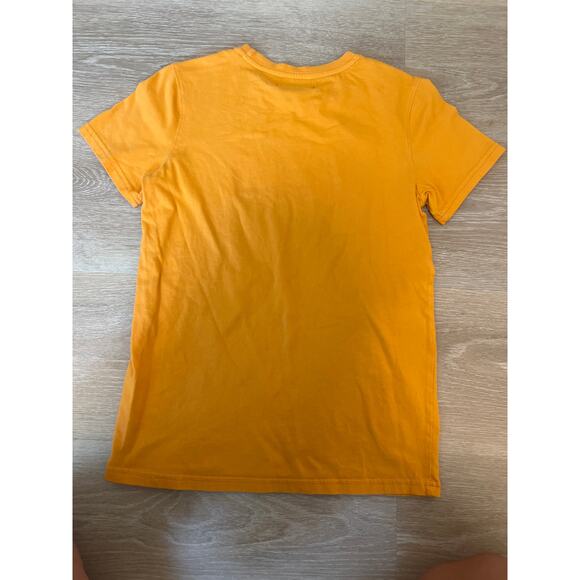 Black Pyramid T-Shirt Youth XL Orange Technology Robot Astronaut Streetwear - Picture 5 of 10